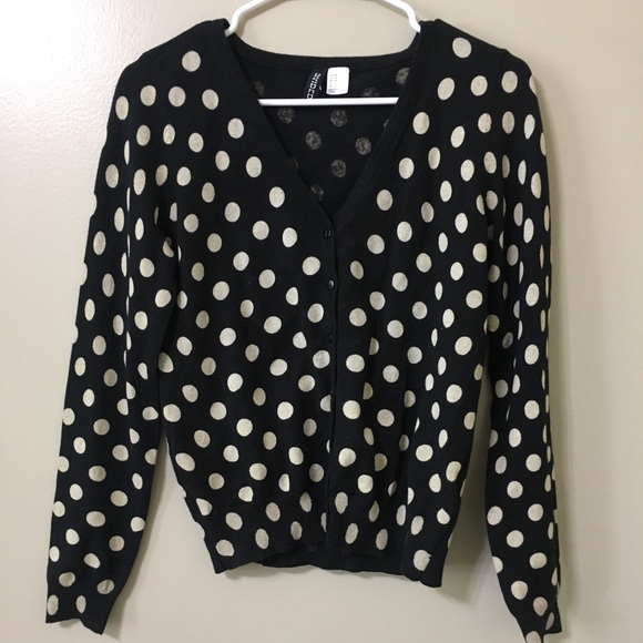 H&M Tops - H&M polka dot cardigan